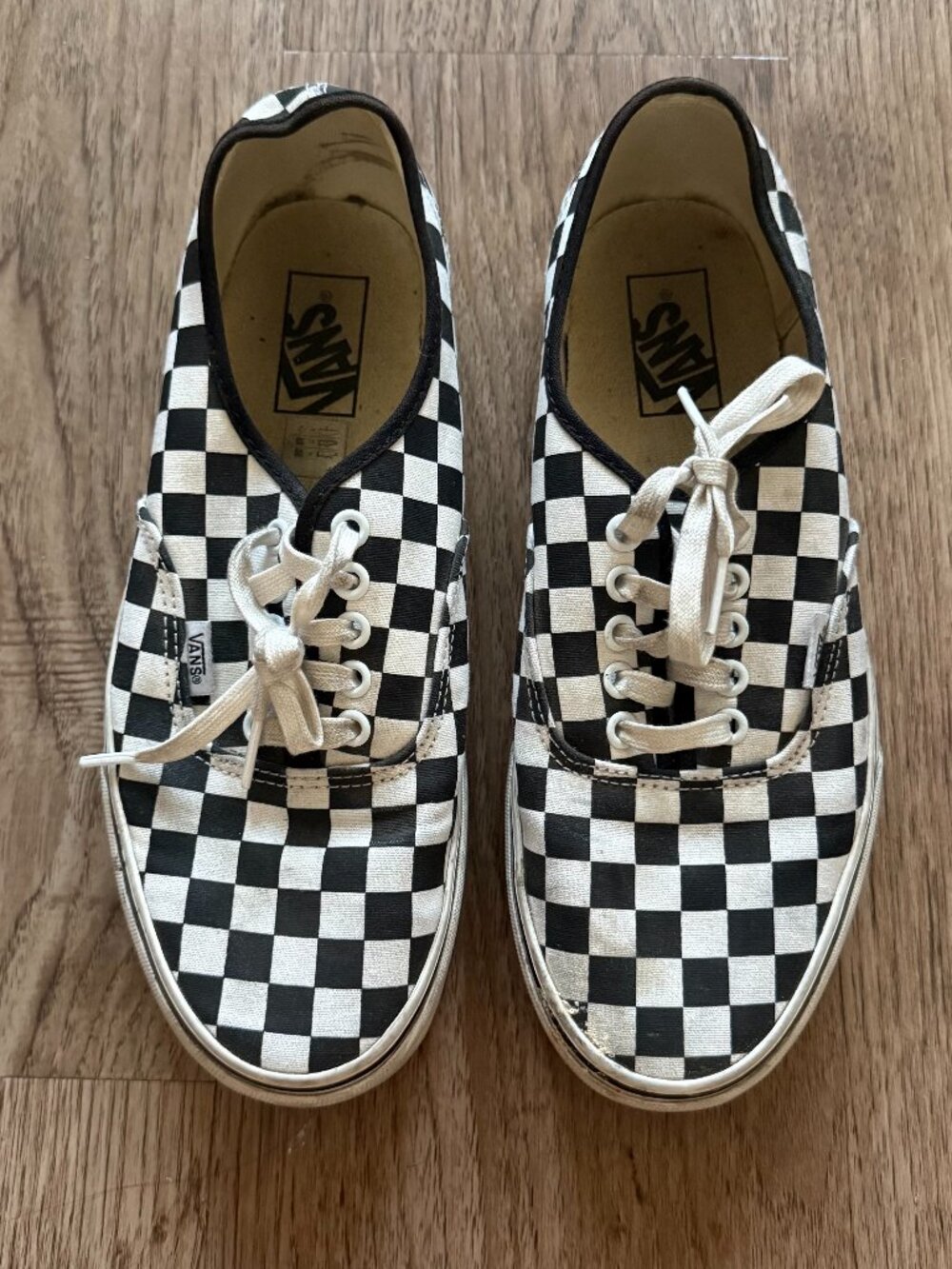 VANS Checkerboard Lace Up Canvas Sneakers US 9M